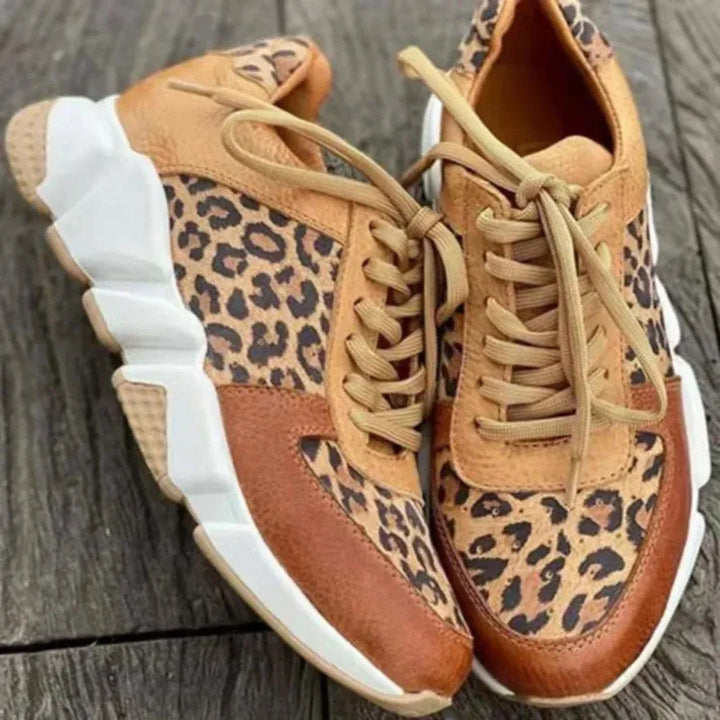 Ziva - Sporty Leopard Sneakers