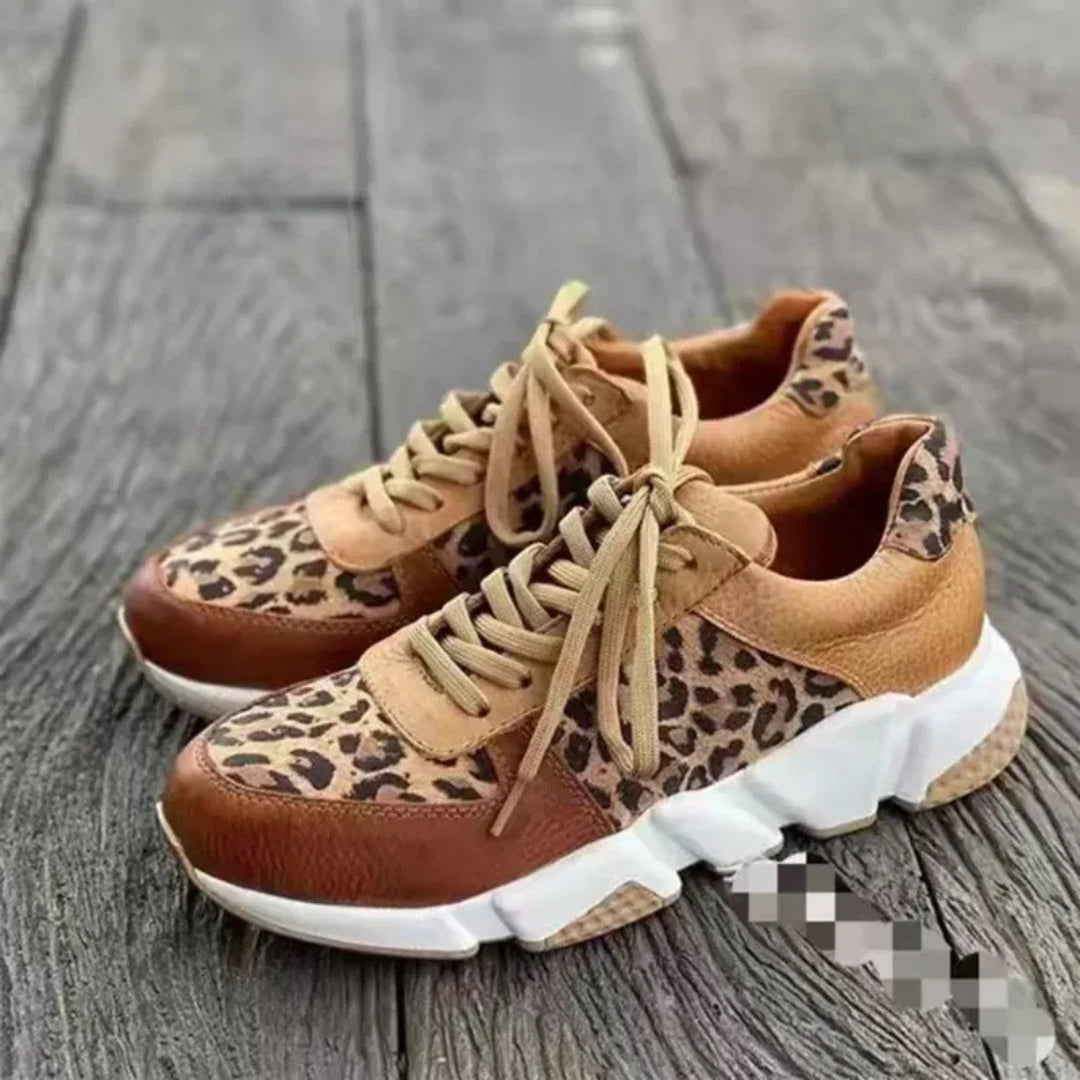 Ziva - Sporty Leopard Sneakers