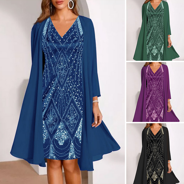 Oriana - Silky Dress Set