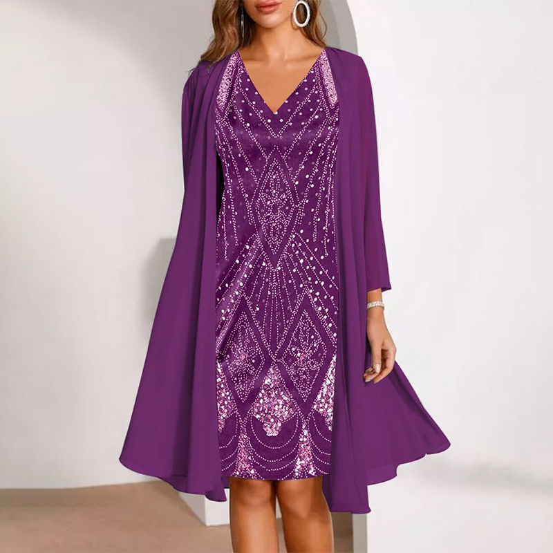 Oriana - Silky Dress Set