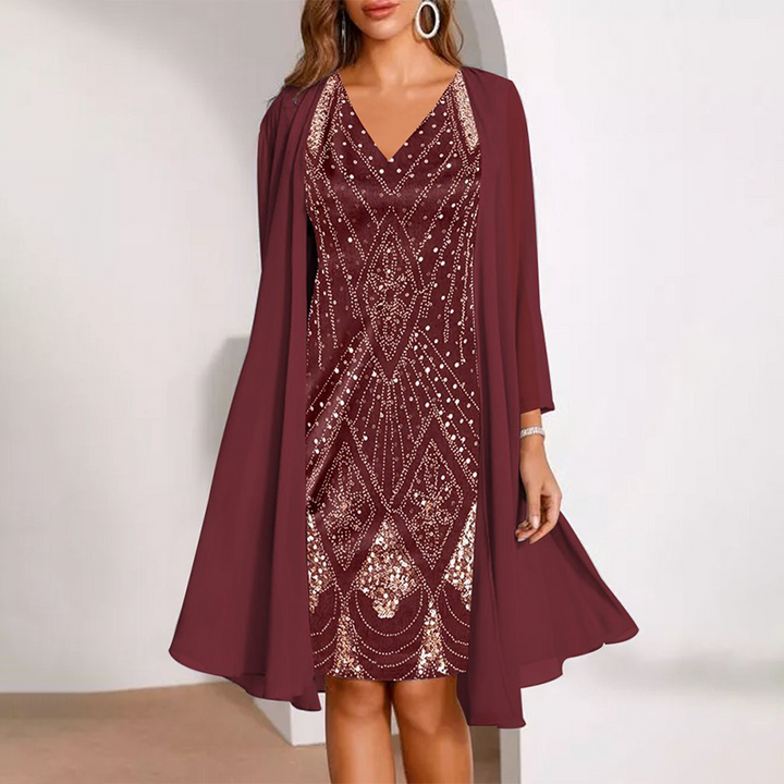 Oriana - Silky Dress Set