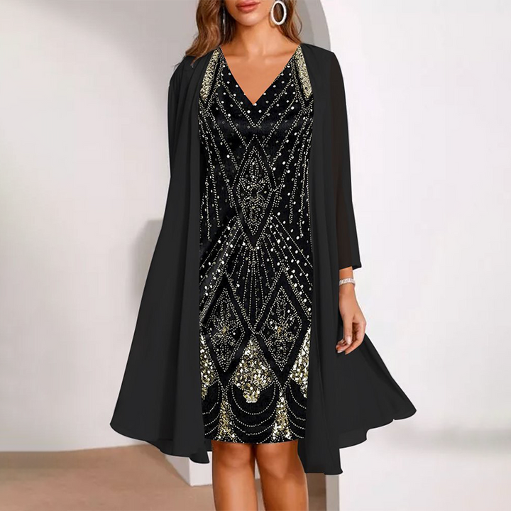 Oriana - Silky Dress Set