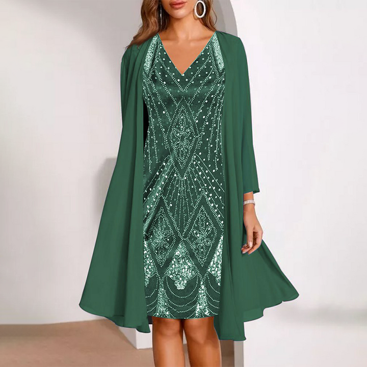 Oriana - Silky Dress Set