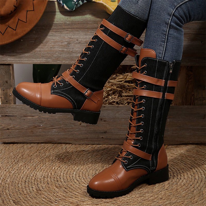 Oriana - Sturdy Combat Boots