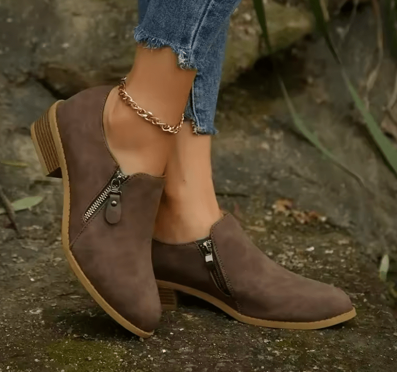 Henrietta - Soft Suede Ankle Boots
